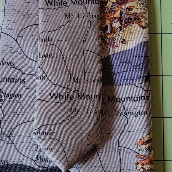 Rivitz of Boston New England Scenery Map Silk Tie - Picture 9 of 9
